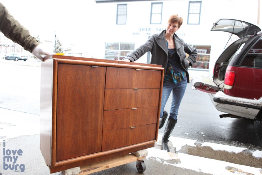 Hess Furniture buffet with bar top