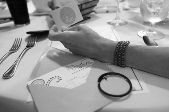 black and white photo of gifts