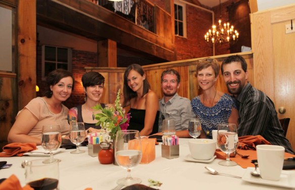 group of people at restaurant