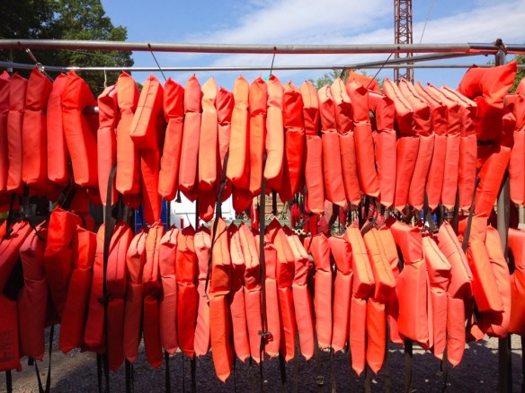 orange life vests