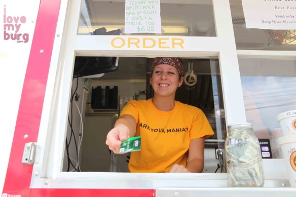 woman at order window