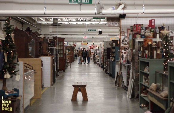 factory antique mall corridor