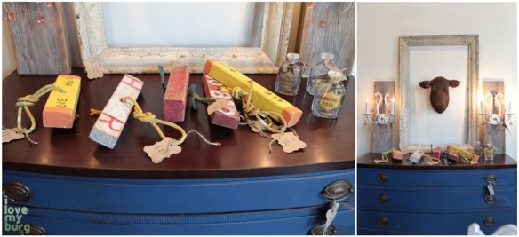 shabby love blue dresser