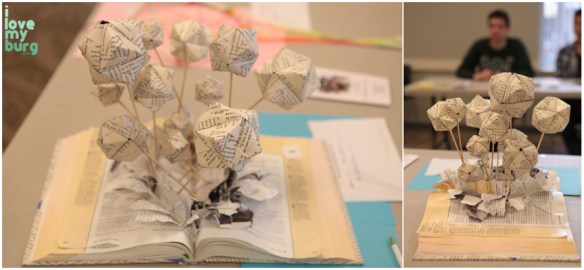 altered book balloons