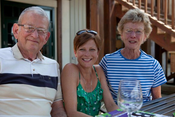 Katie's folks, Barren Ridge Vineyard